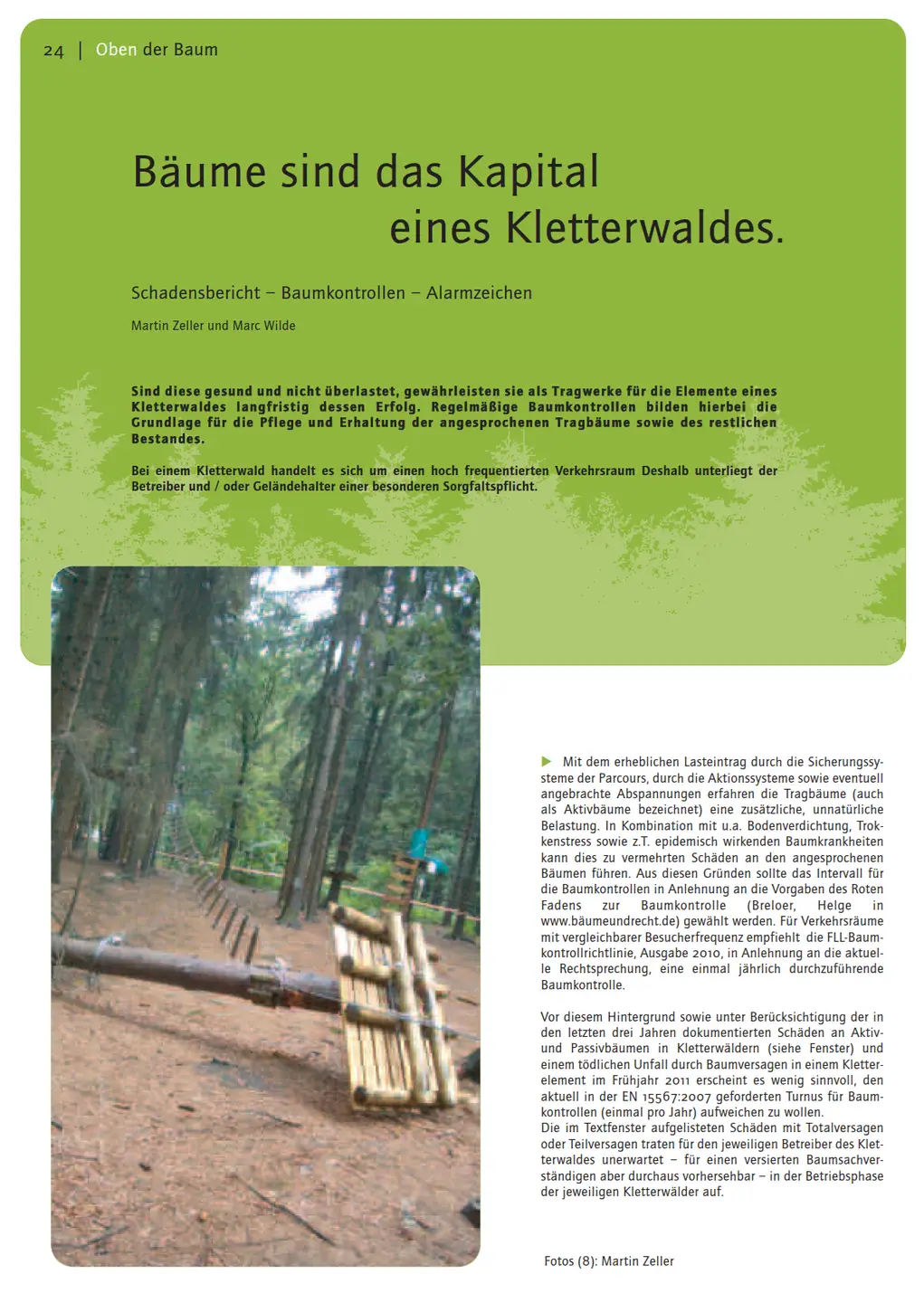 Screenshot des Magazon OBEN,
 Artikel von Martin Zeller & Marc Wilde