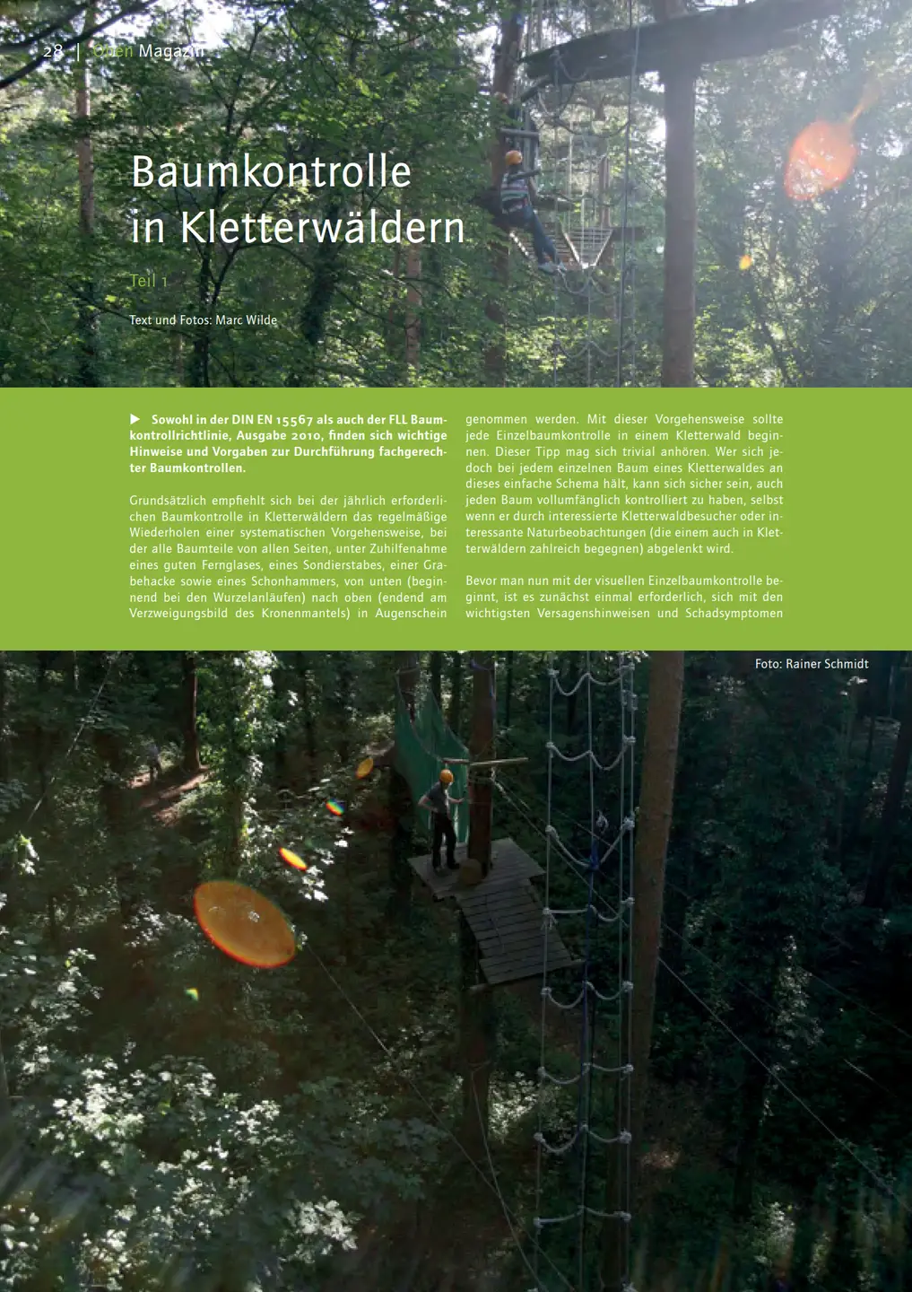 Ansicht des PDF Artikel aus dem Magazin OBEN